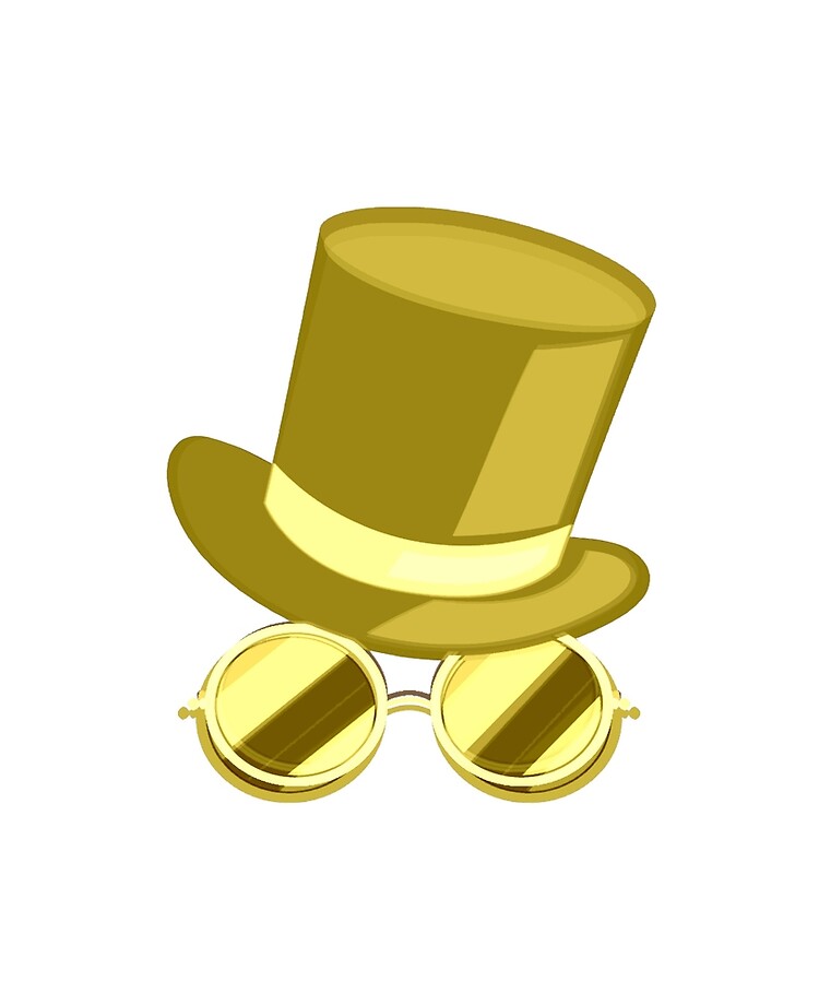 gold top hat