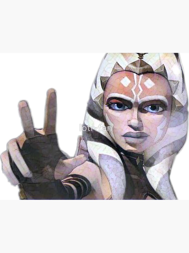 "Ahsoka Using the Force" Art Print by lotrfan Redbubble