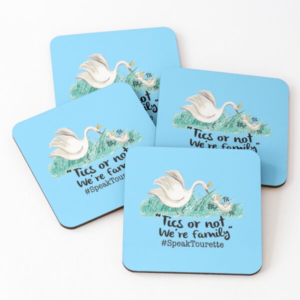 Item preview, Tics Or Not We’re Family, Swans - Tourette Syndrome Awareness , Tourettes designed and sold by MJDezigns.
