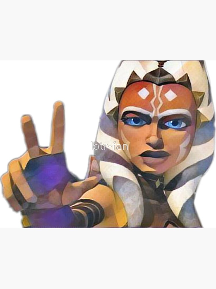 "Ahsoka Using the Force" Canvas Print by lotrfan Redbubble