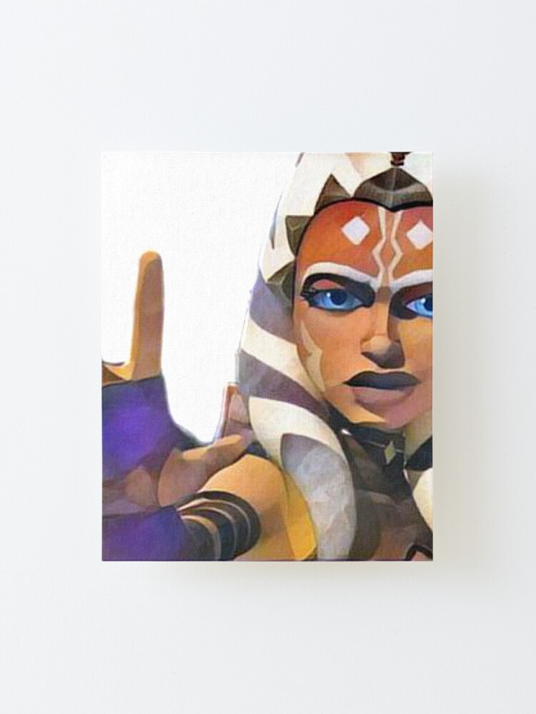 "Ahsoka Using the Force" Mounted Print by lotrfan Redbubble