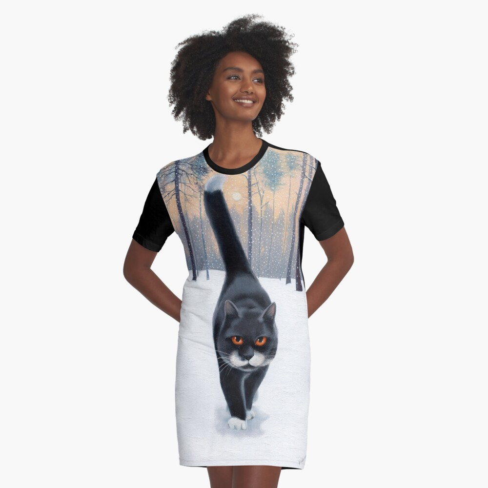 Item preview, Graphic T-Shirt Dress designed and sold by vickymount.