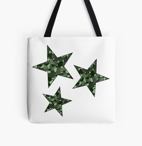 Trio of Geometric Camo Stars 