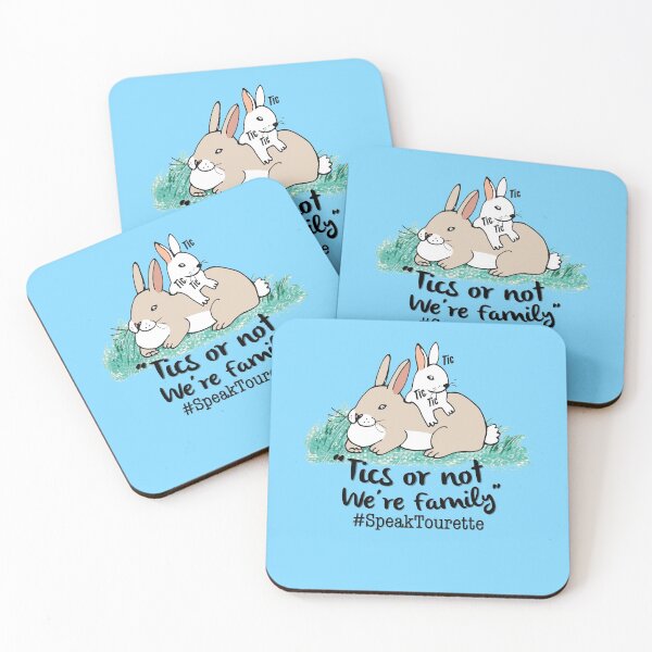 Item preview, Tourette syndrome Awareness - Tics Or Not We’re Family, Bunny Rabbit Family, Tourettes designed and sold by MJDezigns.