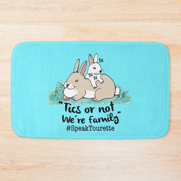 Item preview, Tourette syndrome Awareness - Tics Or Not We’re Family, Bunny Rabbit Family, Tourettes designed and sold by MJDezigns.