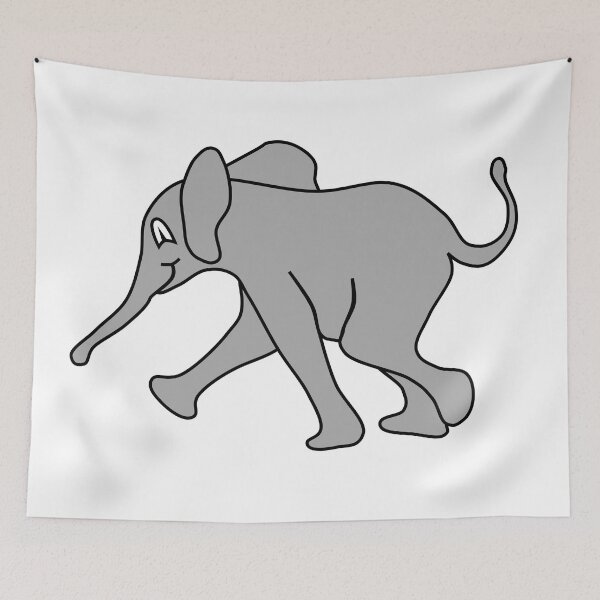 Item preview, Baby Elephant Walk - Cartoon designed and sold by munkeymomo.