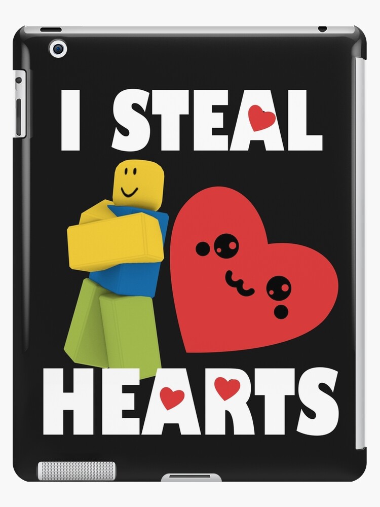 Roblox Noob I Steal Hearts Valentines Day Gamer Gift Ipad Case Skin By Smoothnoob Redbubble - how to dress like a noob in roblox on ipad