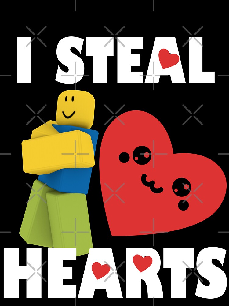 Roblox Noob I Steal Hearts Valentines Day Gamer Gift Baby T Shirt By Smoothnoob Redbubble - picture of a roblox noob with hearts