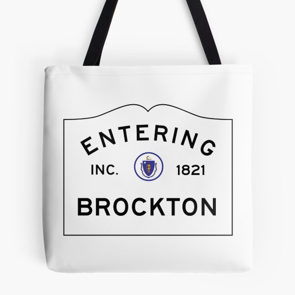 Item preview, Entering Brockton - Commonwealth of Massachusetts Road Sign designed and sold by NewNomads.