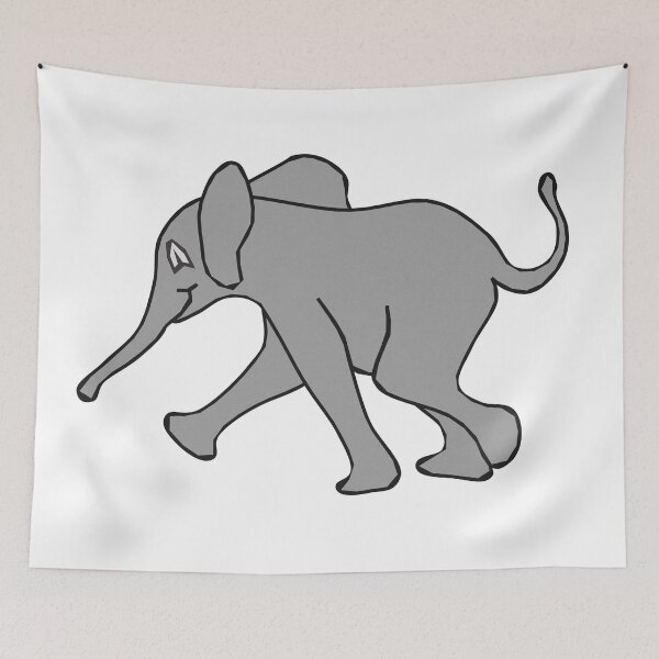 Item preview, Baby Elephant Walk - Cartoon designed and sold by munkeymomo.