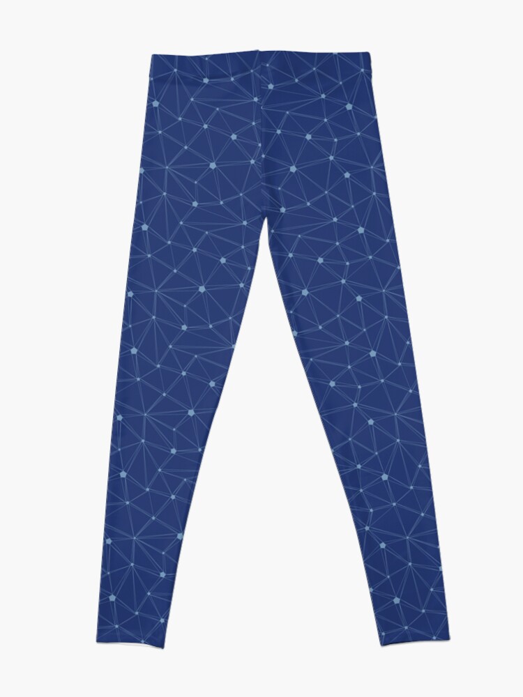 Alternate view of Pentagon grid classic blue Leggings