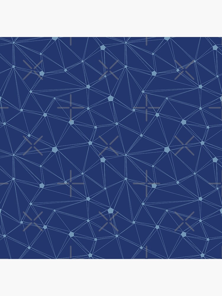 Pentagon grid classic blue by nobelbunt