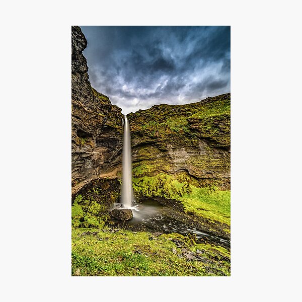 Kvernufoss in Iceland Photographic Print