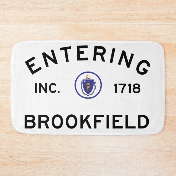 Item preview, Entering Brookfield - Commonwealth of Massachusetts Road Sign designed and sold by NewNomads.