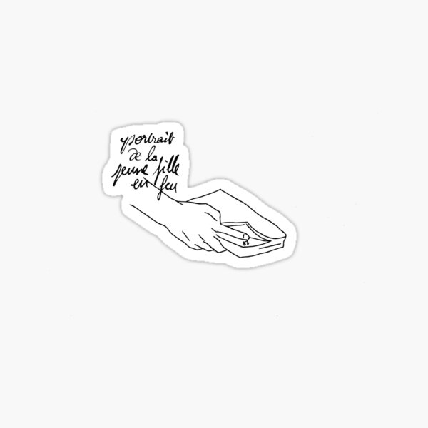 Portrait of a lady on fire Sticker