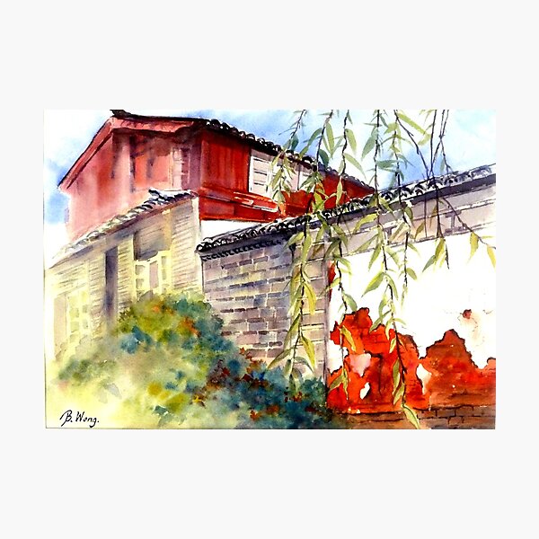 Proud Wall in Lijiang Photographic Print