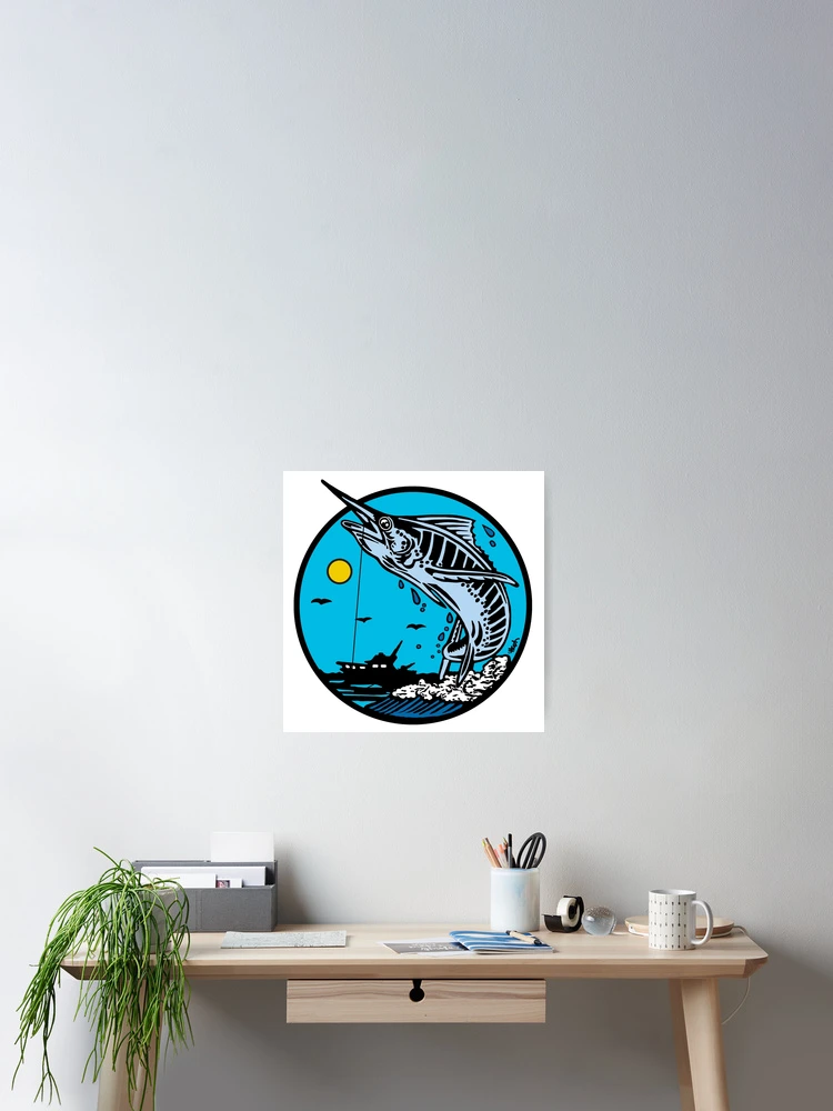 Thumbnail 2 of 3, Poster, SWORDFISH designed and sold by HUGH ARMSTRONG III.