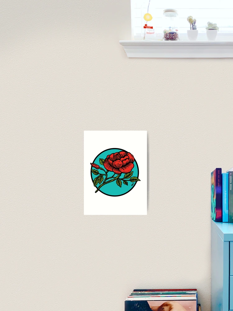 Thumbnail 2 of 3, Art Print, RED ROSE designed and sold by HUGH ARMSTRONG III.