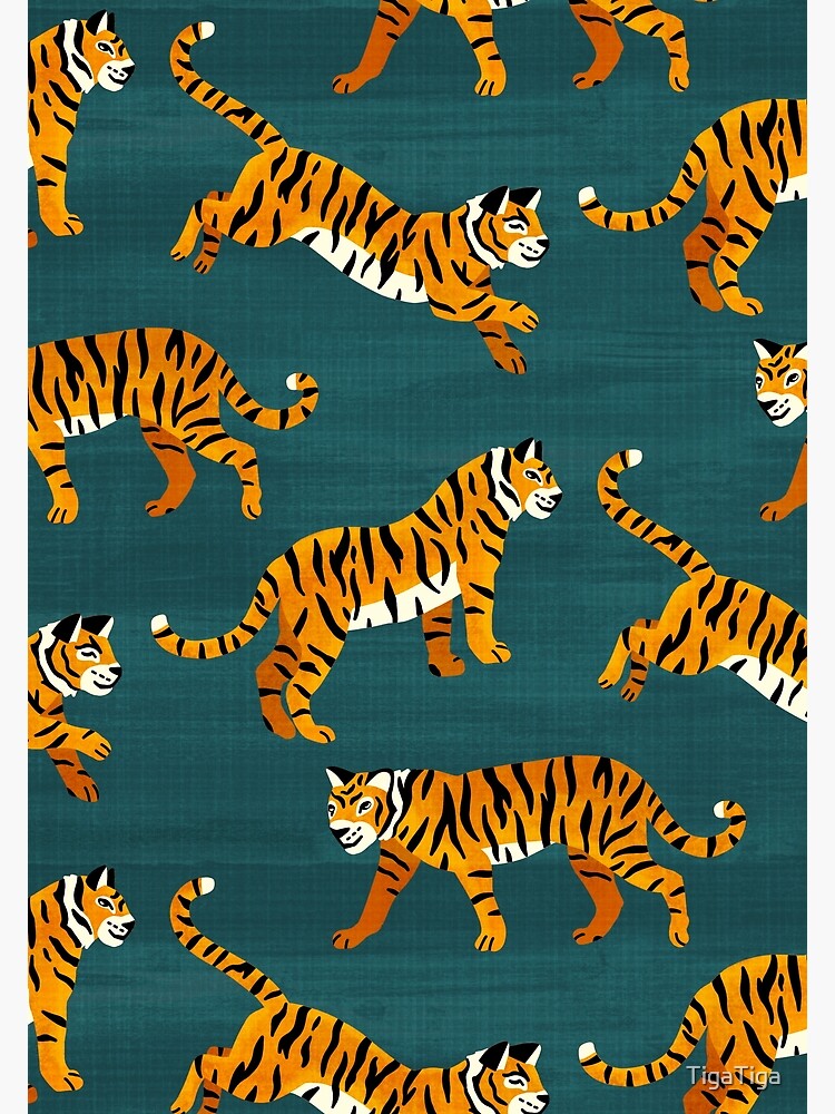 Bengal Tigers - Navy  Leggings for Sale by TigaTiga