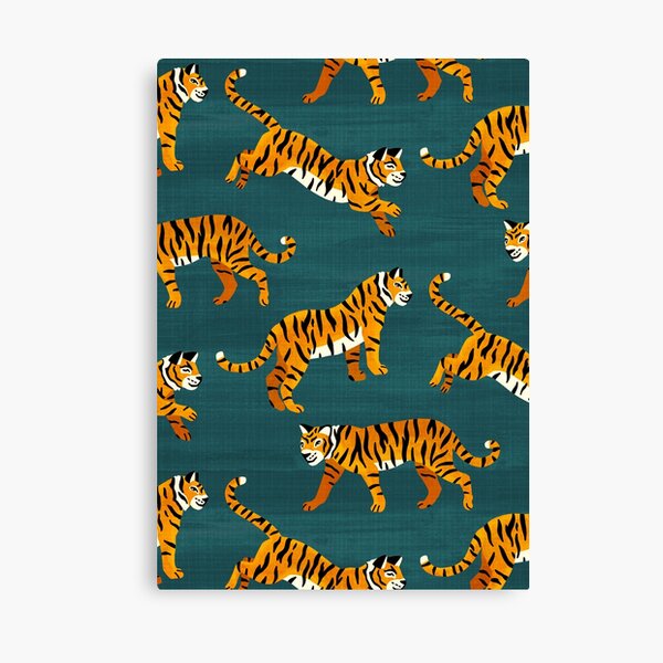Bengal Tigers - Navy Canvas Print