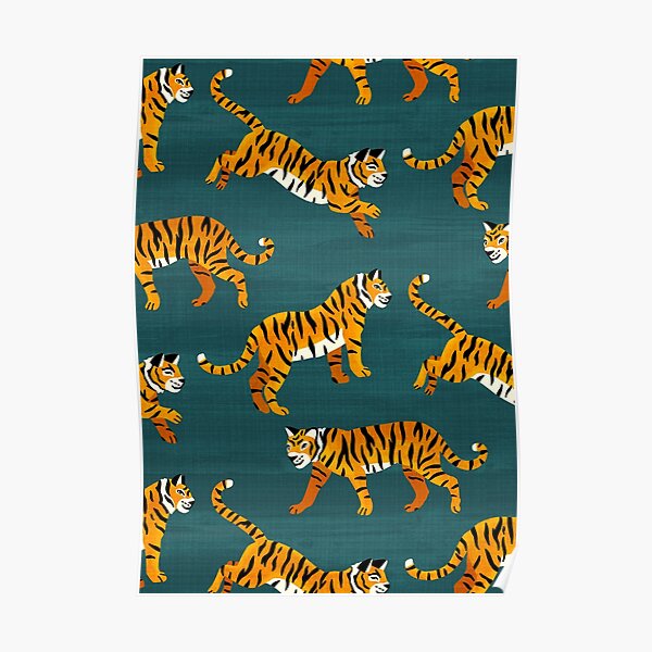 Bengal Tigers - Navy Poster