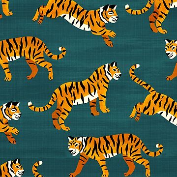 Artwork thumbnail, Bengal Tigers - Navy by TigaTiga