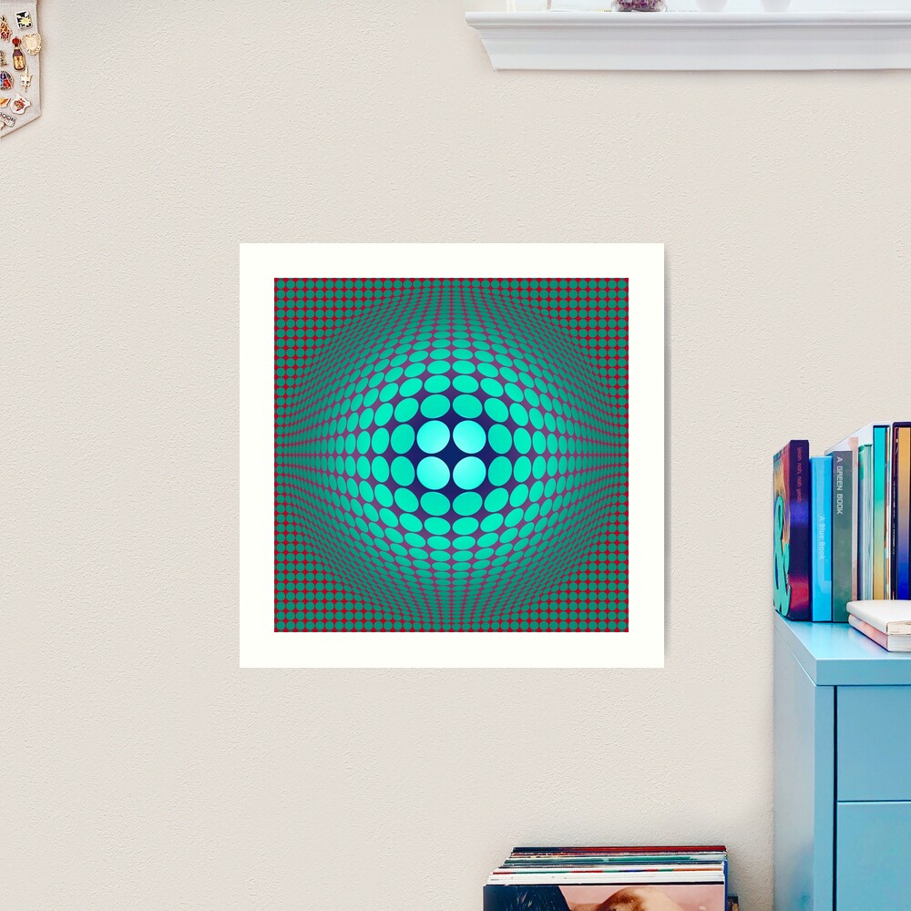 Copy of Victor Vasarely Homage 58 | Art Print