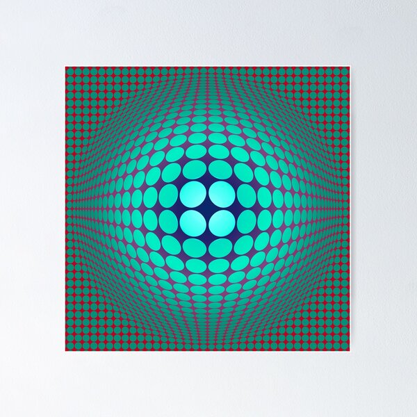 Item preview, Copy of  Victor Vasarely Homage 58 designed and sold by Nicolas Roughton.