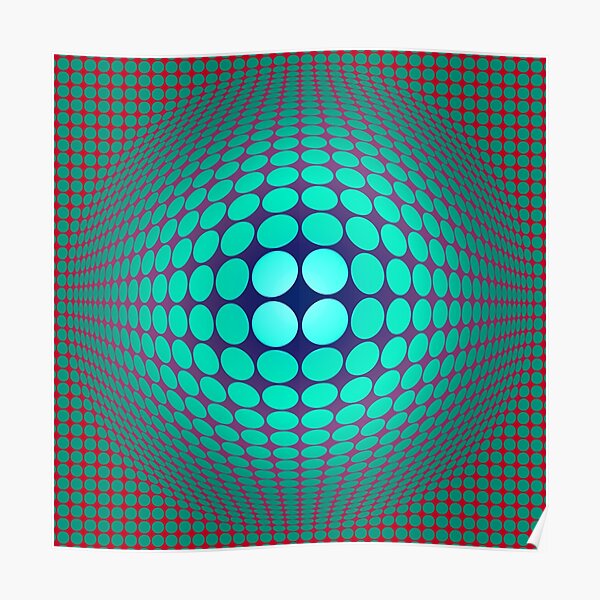Copie de l'hommage de Victor Vasarely 58 Poster