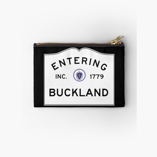 Item preview,  Entering Buckland - Commonwealth of Massachusetts Road Sign designed and sold by NewNomads.
