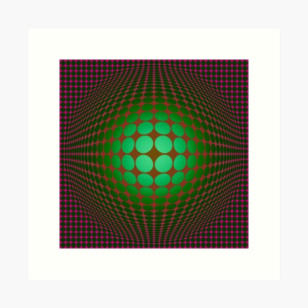 Aperçu de l'œuvre Victor Vasarely Hommage 59 créée et vendue par Nicolas Roughton.