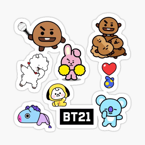 bt21 1 sticker for sale by ardoreros redbubble