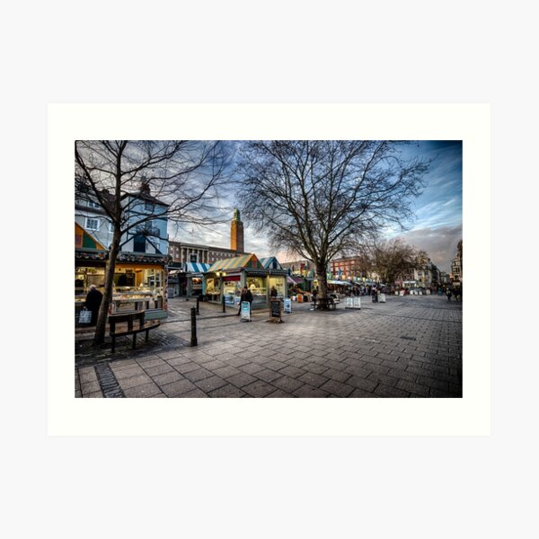 Gentleman's Walk, Norwich Art Print