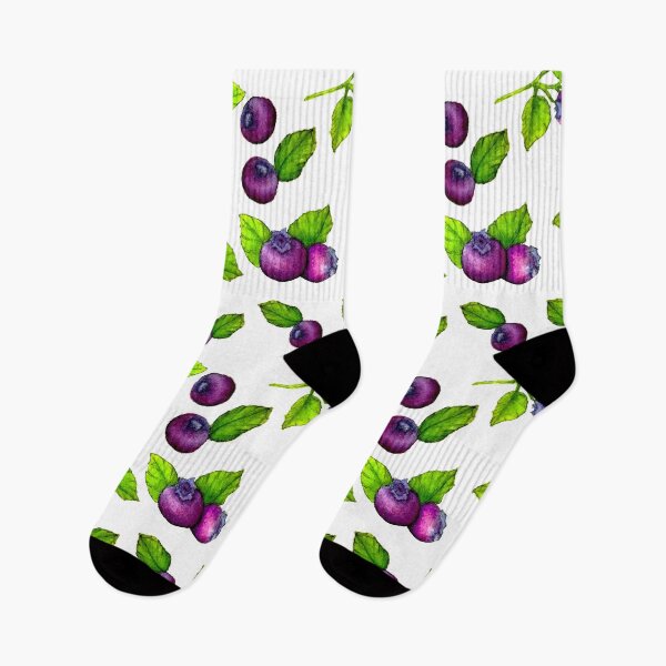 Item preview, Watercolour Blue Berry Botanical Fruit Pattern  designed and sold by RosalieReeves.