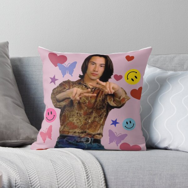 Young Keanu Reeves Throw Pillow