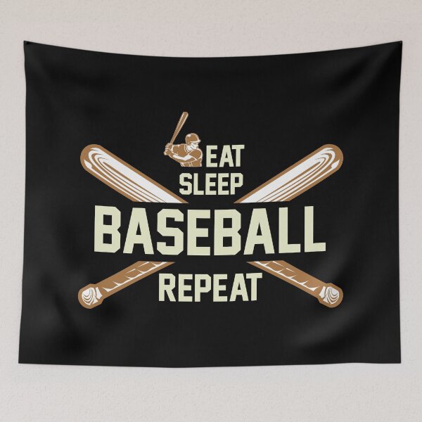 Item preview, Eat, Sleep, Baseball, Repeat designed and sold by MonkeyBusinessC.