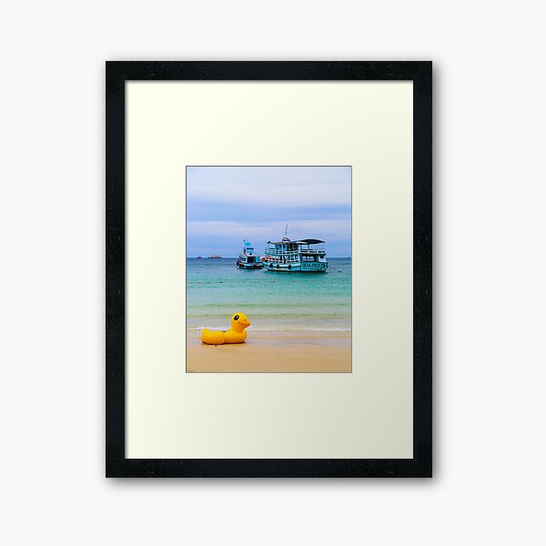 Beached Duck Framed Art Print