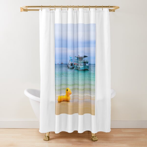 Beached Duck Shower Curtain