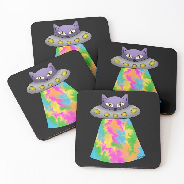 Item preview, Trippy Cat space ship designed and sold by Rae Boda.