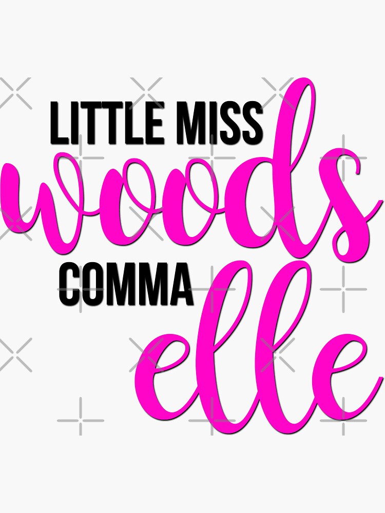 Little elle. Little miss надпись.