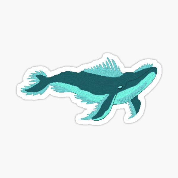 'Whale' - flying Whale Sticker