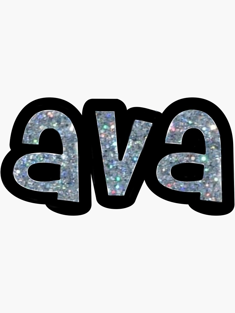 Me & My Big Ideas Ava Prisma Glitter Multi Color - Large Word Stickers