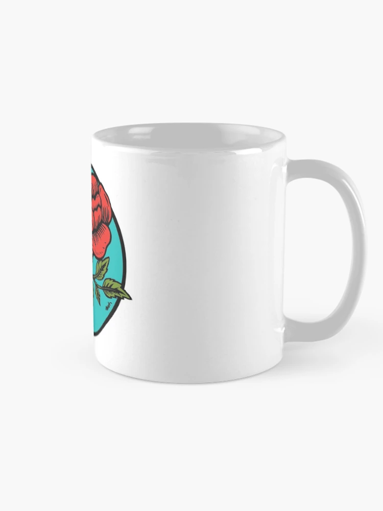 Thumbnail 3 of 6, Coffee Mug, RED ROSE designed and sold by HUGH ARMSTRONG III.
