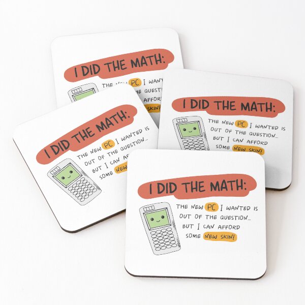 Item preview, I did the math funny and kawaii calculator for gamers designed and sold by IzzNajs.