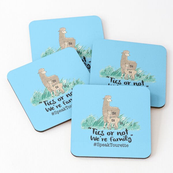 Item preview, Tics Or Not We’re Family, Lama Alpaca Family, - Tourette Syndrome Awareness , Tourettes designed and sold by MJDezigns.