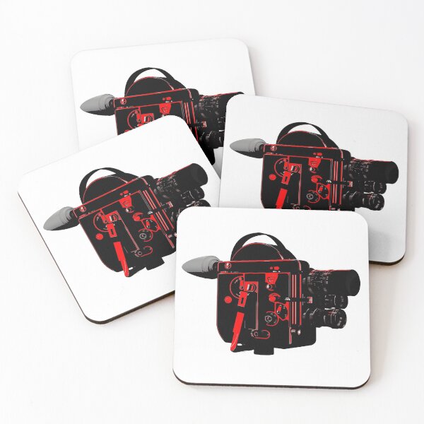 Item preview, Vintage Motion Picture Camera in Red designed and sold by stevespencetv.