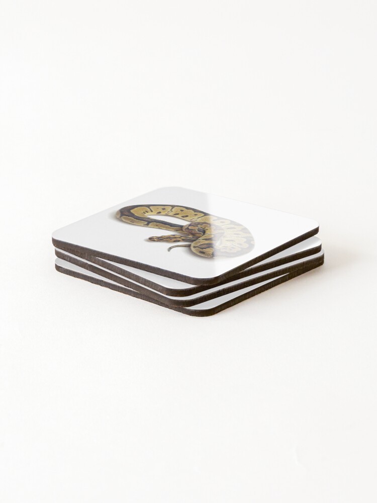 Thumbnail 4 of 5, Coasters (Set of 4), Clown ball python designed and sold by BDesignerMorphs.