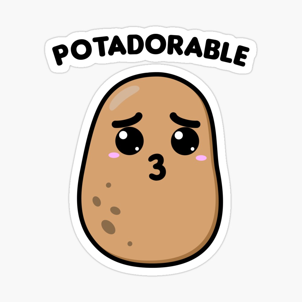 Mignon drôle Kawaii petites pommes de terre dans le dessin animé d