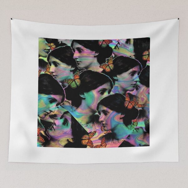 Item preview, virginia wolf psychedelic art designed and sold by Ilustra Club.