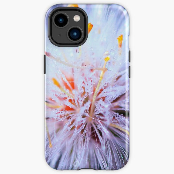Macro nature beauté du monde microscopique avec petite tige de fleur Coque antichoc iPhone